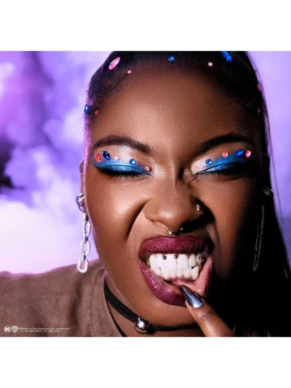 Lottie London x Harley Quinn Face & Body Gems Duo - Pouts Pigtails & Toxic Love